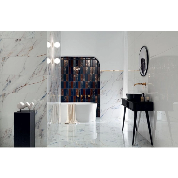 Tubądzin Dekor ścienny Blue Stone bar navy 23,7x7,8