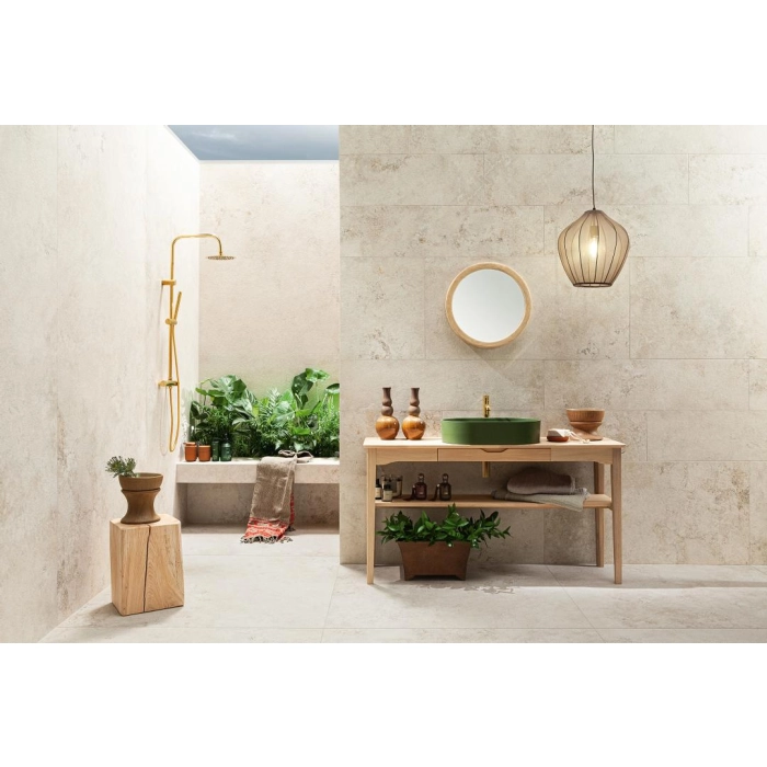 Tubądzin Płytka gresowa Breccia Fara beige STR 79,8x79,8x0,8