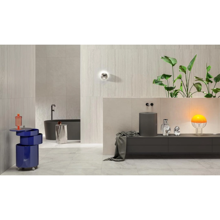 Tubądzin Płytka gresowa Echo Lamella beige STR 119,8x59,8x0,9