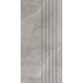 Tubądzin Domino Stopnica podłogowa Remos grey MAT 59,8x29,8