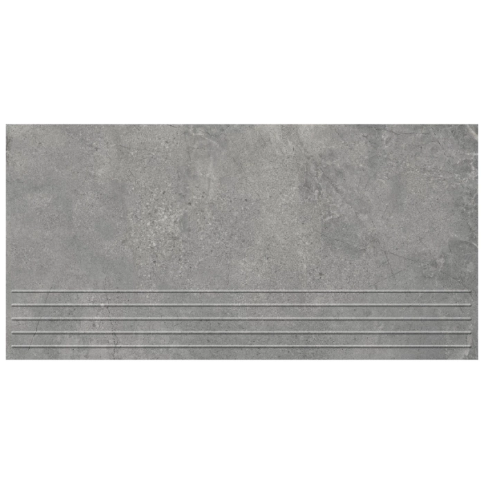 Tubądzin Domino Stopnica podłogowa Infinity Light Grey MAT 59,8x29,8x0,8