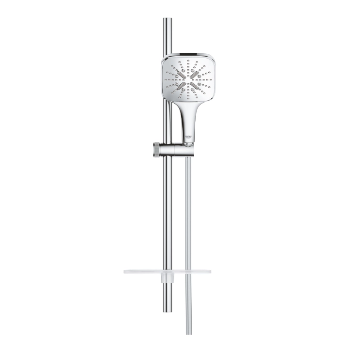 Grohe Rainshower Smartactive 130 Cube zestaw z drążkiem prysznicowym, 3 strumienie chrom 26583000