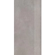 Paradyż Silkdust Grys Stopnica Prosta Nacinana Mat. 29,8x59,8