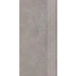 Paradyż Silkdust Grys Stopnica Prosta Nacinana Mat. 29,8x59,8
