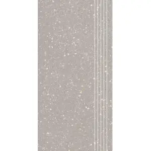 Paradyż Macroside Silver Stopnica Prosta Nacinana Mat. 29,8x59,8