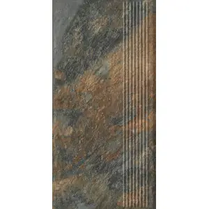 Paradyż Ardis Rust Stopnica Prosta Struktura Mat 30,0x60,0