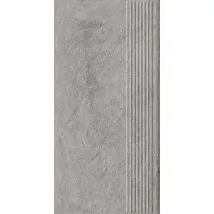 Paradyż Carrizo Grey Stopnica Prosta Struktura Mat 30,0x60,0