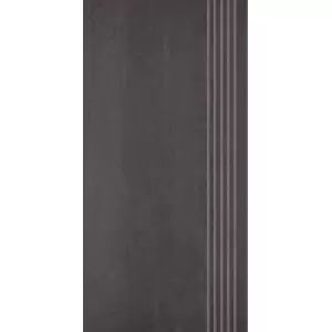 Paradyż Doblo Nero Stopnica Prosta Nacinana Mat. 29,8x59,8