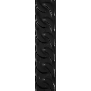 Paradyż Fashion Spirit Black Listwa Struktura Mat 9x39,8