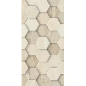 Paradyż Sunlight Stone Beige Ściana Dekor Geometryk 30x60