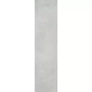 Paradyż Scratch Bianco Stopnica Prosta Nacinana Mat. 29,8x119,8
