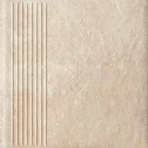 Paradyż Scandiano Beige Stopnica Prosta 30x30