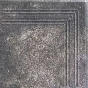 Paradyż Viano Antracite Stopnica Narożna 30x30