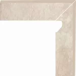 Paradyż Scandiano Beige Cokół Cięty 2 El.-PRAWY 8,1x30