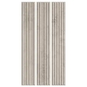 Paradyż Carrizo Grey Elewacja Struktura Stripes Mix Mat 40,0x6,6
