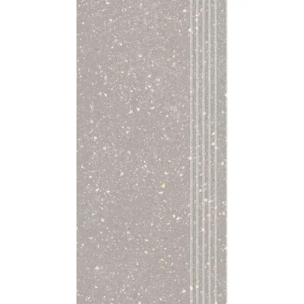 Paradyż Macroside Silver Stopnica Prosta Nacinana Mat. 29,8x59,8