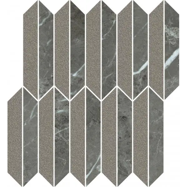 Paradyż Noisy Whisper Graphite Mozaika Cięta Mix Mat 27,4x29,8