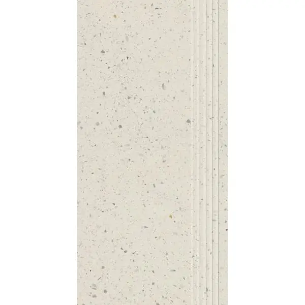Paradyż Macroside Bianco Stopnica Prosta Nacinana Półpoler 29,8x59,8