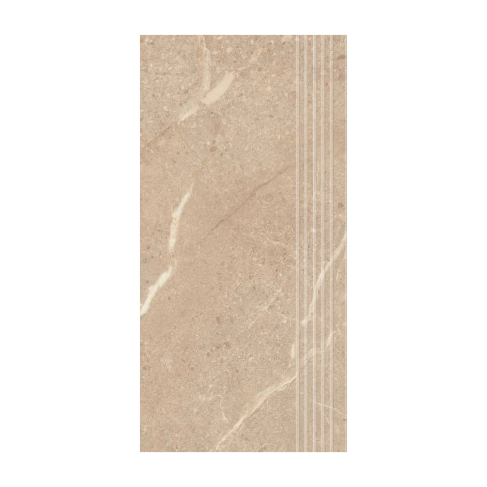 Paradyż Sunnydust Beige Stopnica Prosta Nacinana Mat. 29,8x59,8