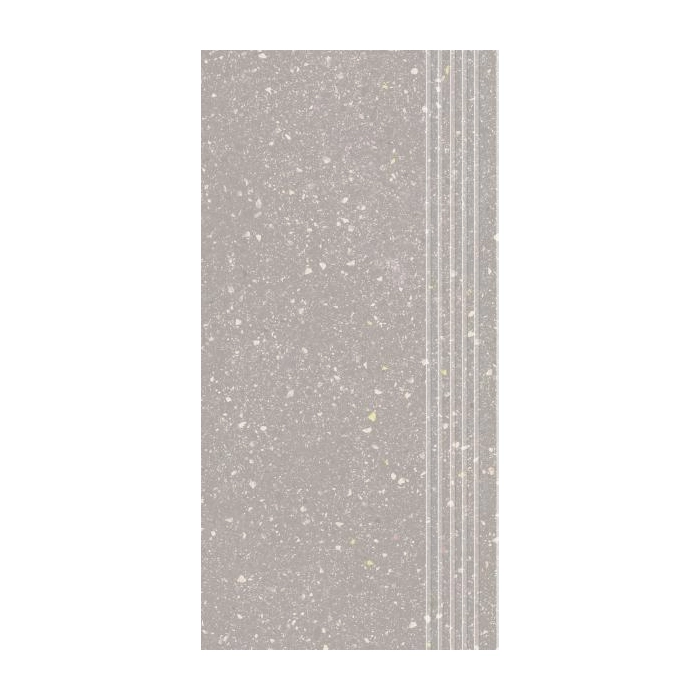 Paradyż Macroside Silver Stopnica Prosta Nacinana Mat. 29,8x59,8