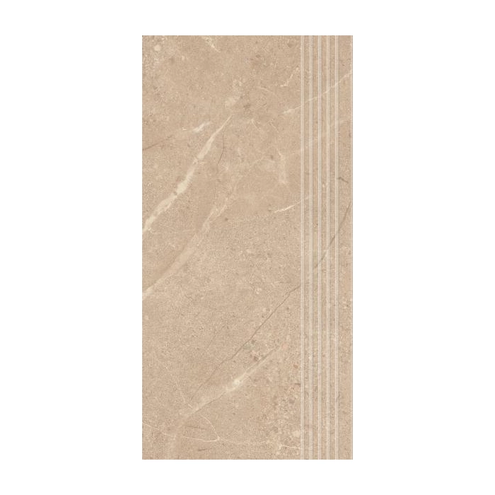 Paradyż Sunnydust Beige Stopnica Prosta Nacinana Mat. 29,8x59,8