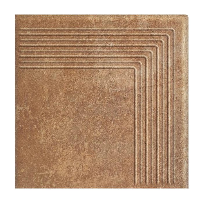 Paradyż Scandiano Rosso Stopnica Narożna 30x30