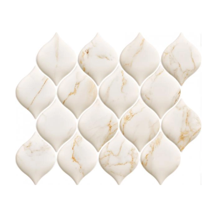 Paradyż Bliss Gold Mozaika Prasowana Połysk Arabeska 26,5x20,2