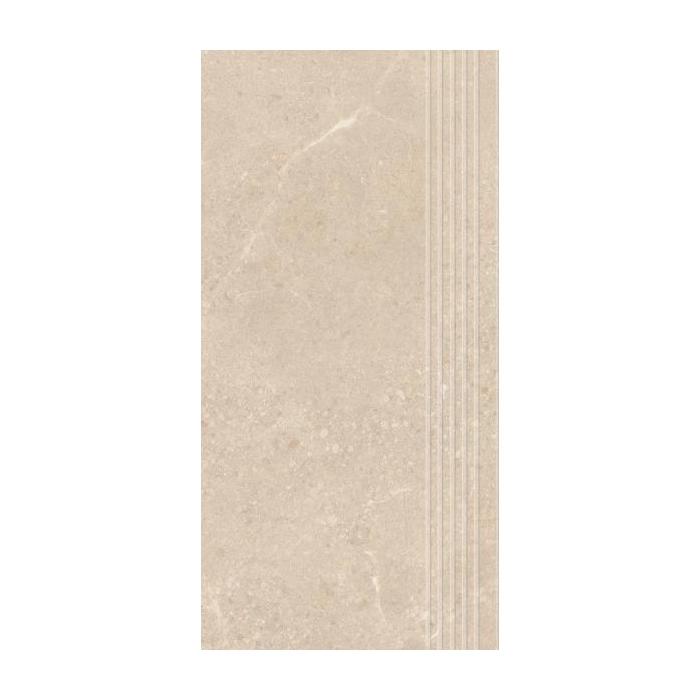 Paradyż Sunnydust Light Beige Stopnica Prosta Nacinana Mat. 29,8x59,8