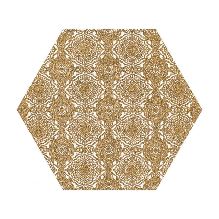 Paradyż Shiny Lines Gold Heksagon Inserto E 19,8x17,1