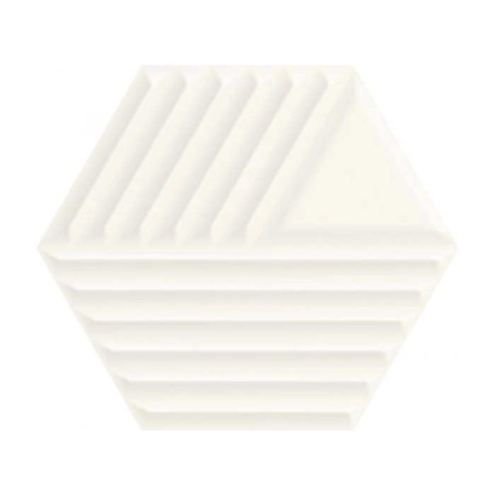Paradyż Woodskin Bianco Heksagon Struktura C Ściana 19,8x17,1