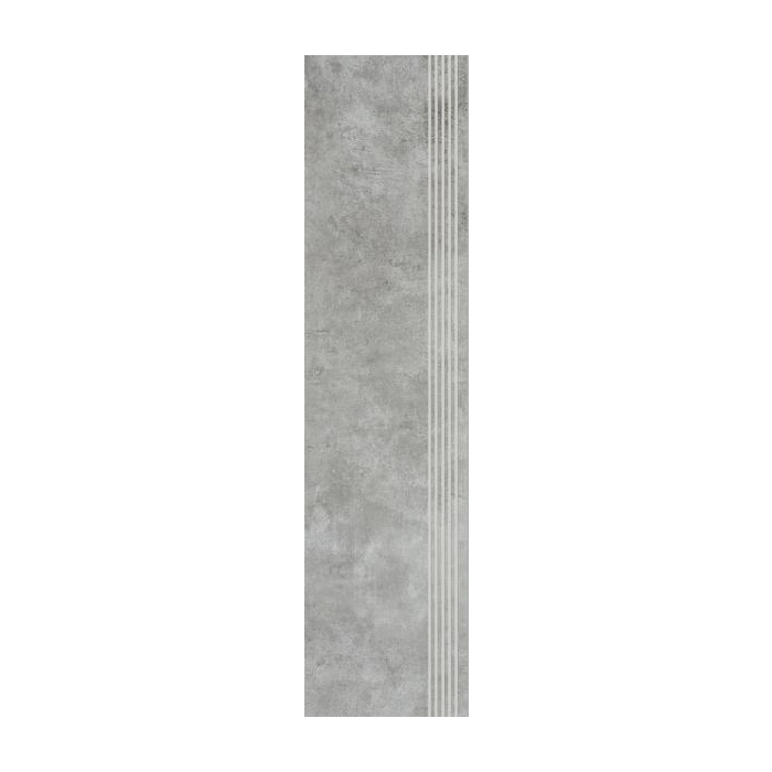 Paradyż Scratch Grys Stopnica Prosta Nacinana Półpoler 29,8x119,8