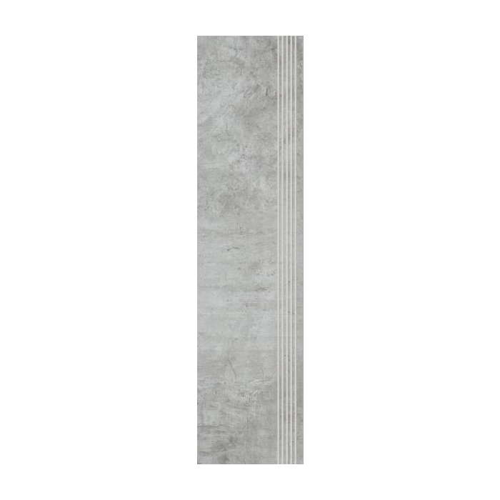 Paradyż Scratch Grys Stopnica Prosta Nacinana Półpoler 29,8x119,8