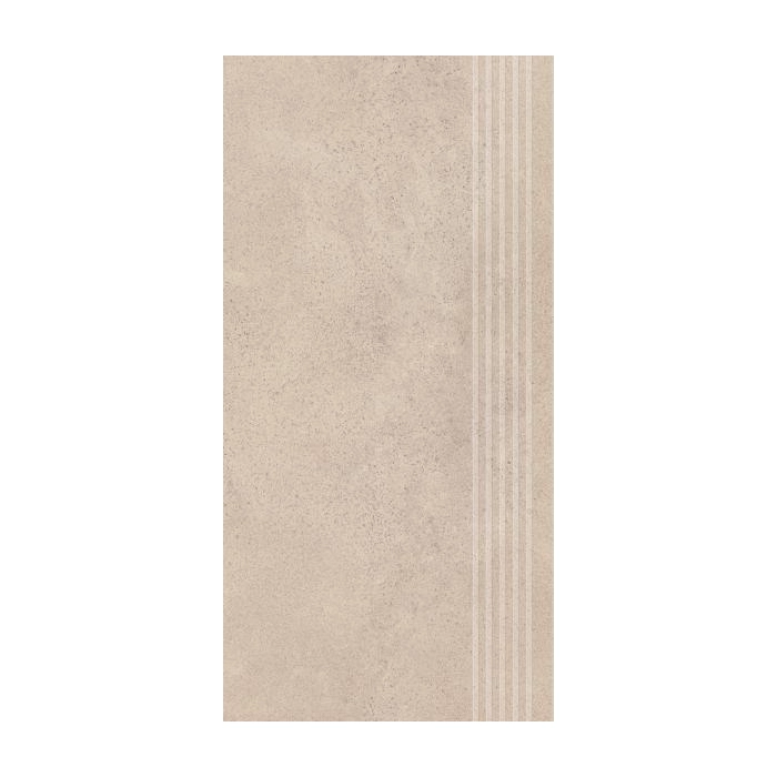 Paradyż Silkdust Beige Stopnica Prosta Nacinana Półpoler 29,8x59,8