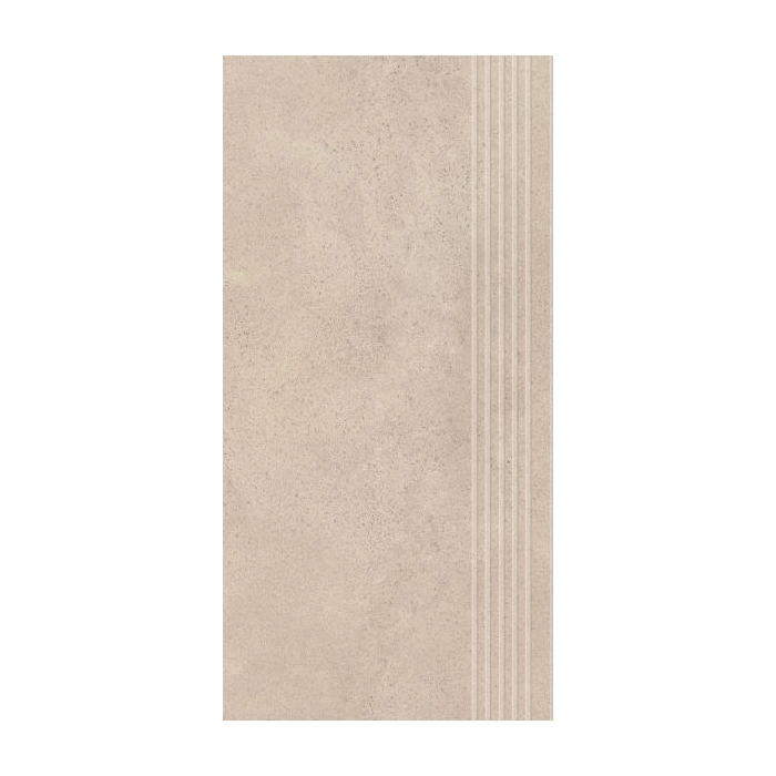 Paradyż Silkdust Light Beige Stopnica Prosta Nacinana Mat. 29,8x59,8