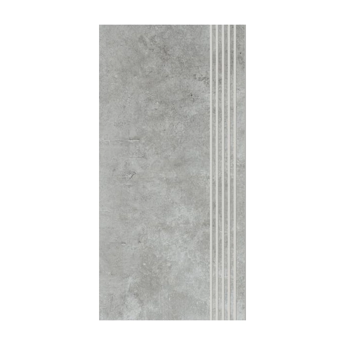 Paradyż Scratch Grys Stopnica Prosta Nacinana Półpoler 29,8x59,8