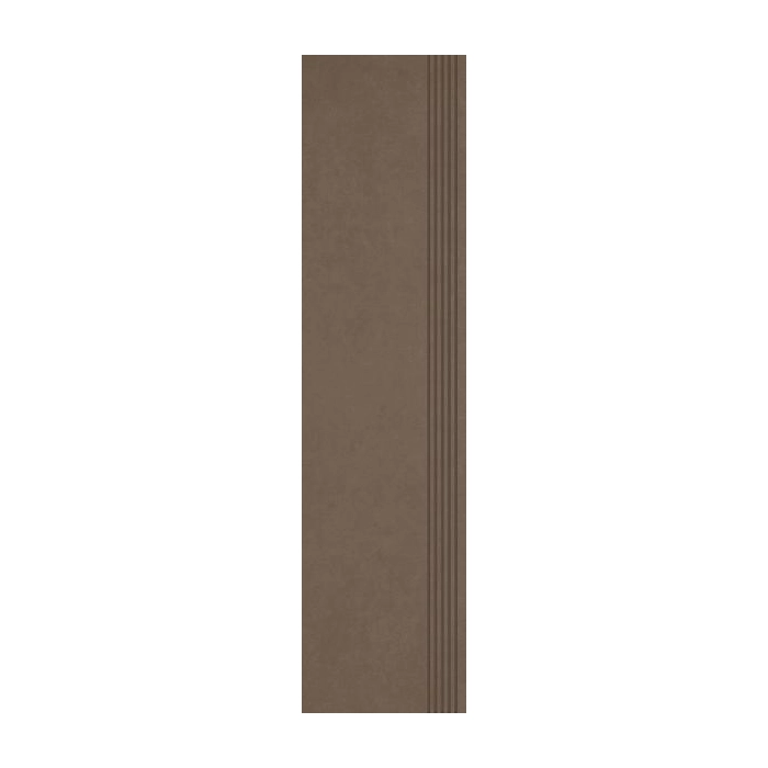 Paradyż Intero Brown Stopnica Prosta Nacinana Mat. 29,8x119,8