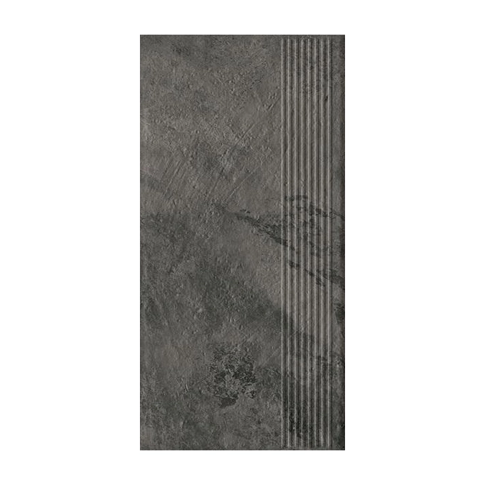 Paradyż Ardis Dark Stopnica Prosta Struktura Mat 30,0x60,0
