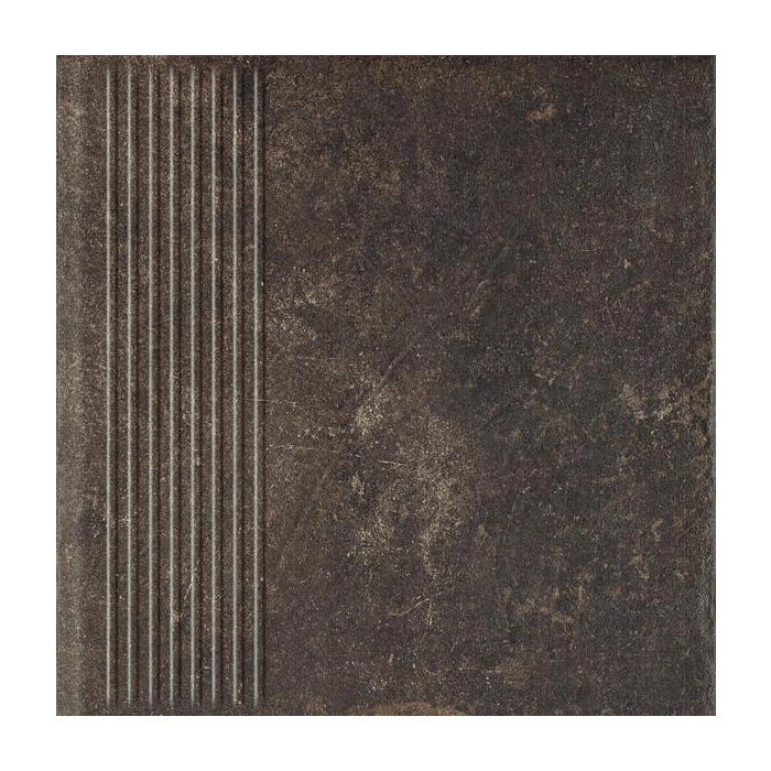 Paradyż Scandiano Brown Stopnica Prosta 30x30