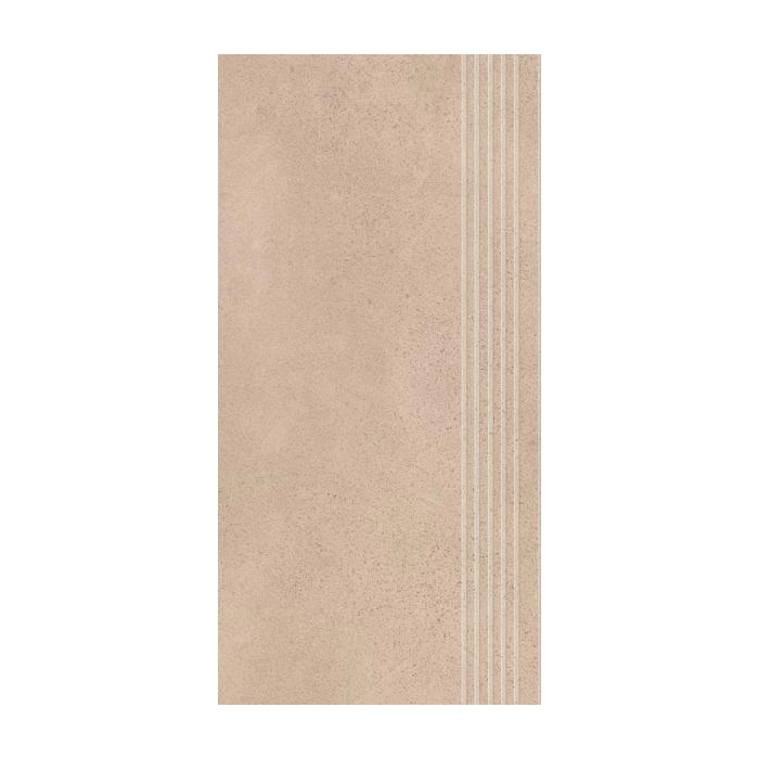 Paradyż Silkdust Beige Stopnica Prosta Nacinana Mat. 29,8x59,8