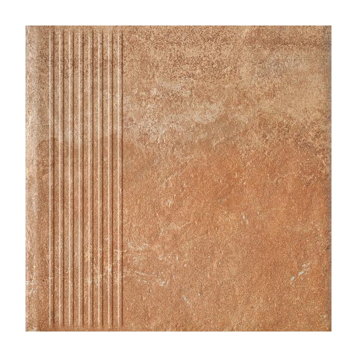Paradyż Scandiano Rosso Stopnica Prosta 30x30