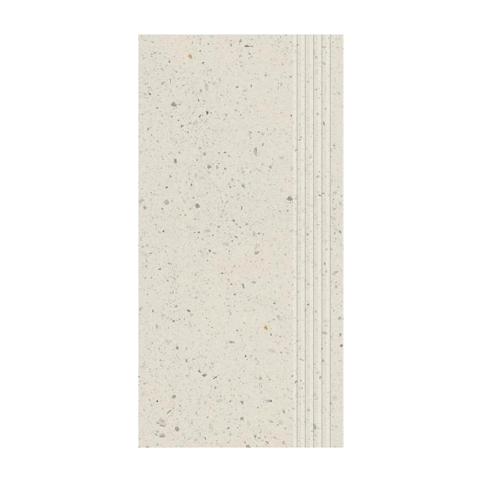 Paradyż Macroside Bianco Stopnica Prosta Nacinana Półpoler 29,8x59,8