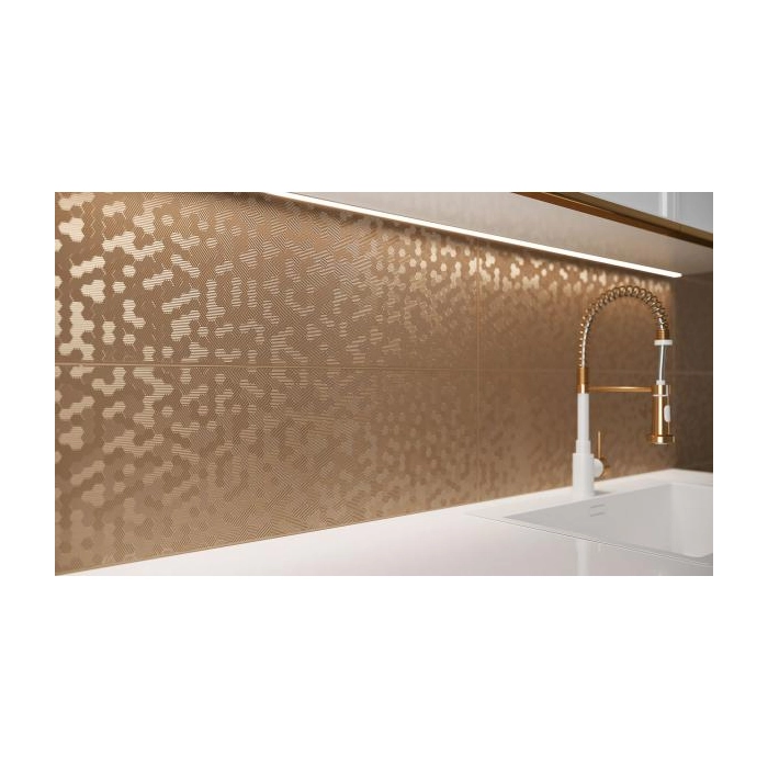 Paradyż Shiny Lines Copper Struktura Rekt. 29,8x89,8