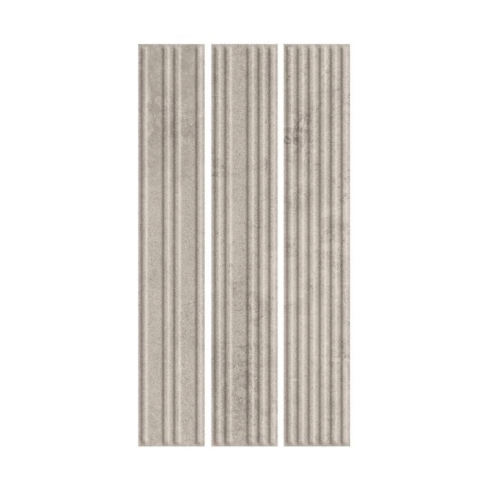 Paradyż Carrizo Grey Elewacja Struktura Stripes Mix Mat 40,0x6,6