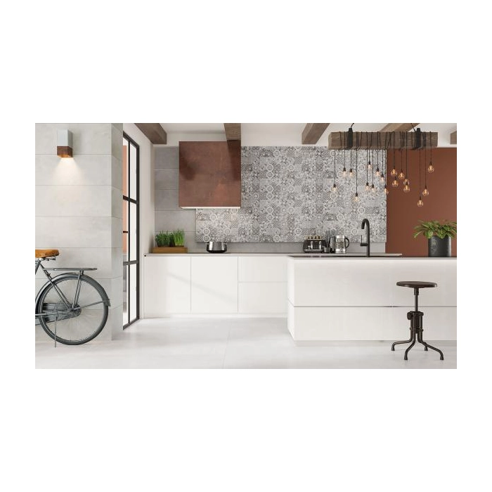 Paradyż Pure City Bianco Ściana A Struktura Rekt. 29,8x89,8