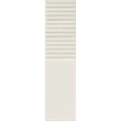 Tubądzin Płytka ścienna Groove white sugar 2 STR 29,8x7,8x1