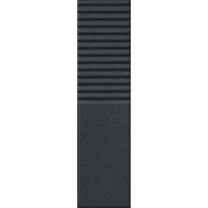 Tubądzin Płytka ścienna Groove graphite sugar 2 STR 29,8x7,8x1