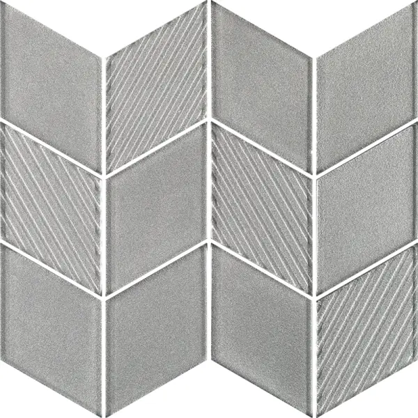Paradyż Uniwersalna Mozaika Szklana Silver Romb 20,5x23,8