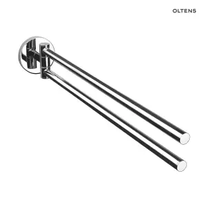 Oltens Gulfoss wieszak na ręcznik 38 cm dwuramienny ruchomy chrom 80104100