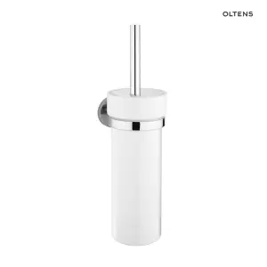 Oltens Gulfoss szczotka do WC wisząca z uchwytem biała ceramika/chrom 82101000