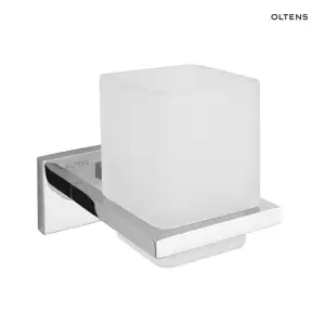 Oltens Tved szklanka z uchwytem szkło szronione/chrom 86101510